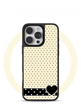 ins韩系黄色波点黑边软壳磁吸适用苹果iPhone17promax手机壳1615pro小米1415Pro华为mate60p70三星S23防摔