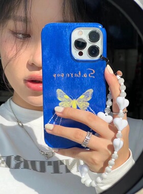 原创ins创意紫色蝴蝶软苹果13手机壳iphone14promax新款12高级14适用壳11硬壳14pro全包13p手机套保护套潮