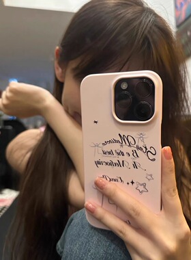 原创个性黑粉蝴蝶菲林壳适用苹果1514ProMax手机壳iPhone13硬壳12Pro新款iPhone11高级感XR/XSMAX/7/8PLUS潮