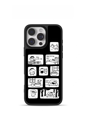 ins风潮酷小新亚克力银黑边磁吸适用苹果iPhone16promax手机壳1312pro小米1415Pro华为mate60p70三星S23防摔