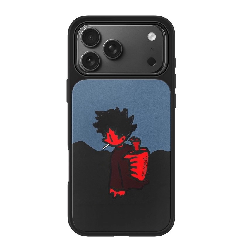 ins个性小男孩黑边软壳磁吸适用苹果小米iPhone17promax手机壳1613pro小米1415Pro华为mate60p70三星S23防摔