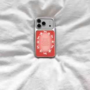 ins复古新年星星小马电镀银磁吸适用苹果iPhone17promax手机壳1615pro小米1415Pro华为mate60p70三星S23防摔