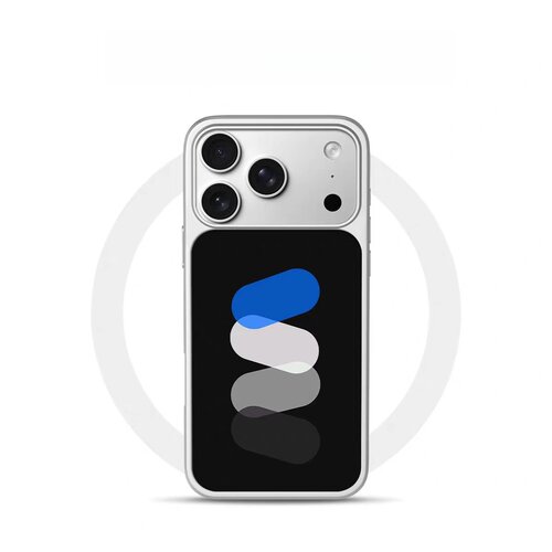 ins个性蓝色叠影黑边软壳磁吸适用苹果iPhone17promax手机壳1615pro小米1415Pro华为mate60p70三星S23防摔