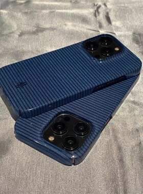 原创简约潮酷牛仔条纹苹果手机壳菲林壳适用iPhone15pro/14promax/13/14plus手机壳苹果12mini硬XS/8保护套