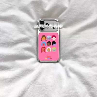 ins风氛围感欧美头像电镀银磁吸适用苹果iPhone17promax手机壳1615pro小米1415Pro华为mate60p70三星S23防摔