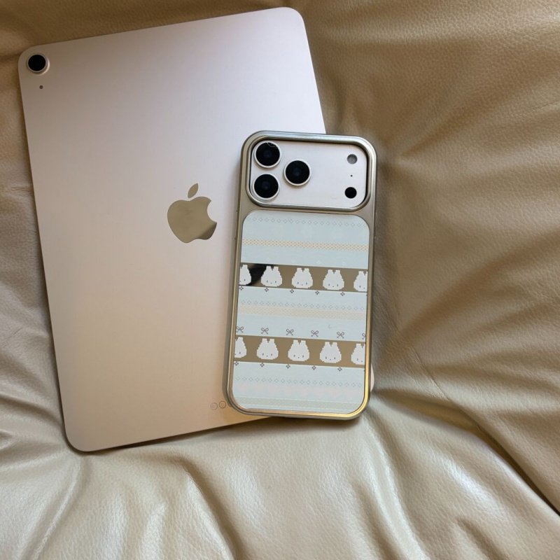 ins风排排米兔可爱镜面个性电镀银边镜面适用于苹果手机壳iPhone17promax16pro/15/14/13/高级防摔小众手机套,3C数码配件,手机保护套/壳,淘宝优惠券,粉丝福利购,淘宝优惠卷