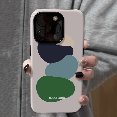 艺术感莫兰迪色块 适用苹果16promax新款iPhone15手机壳女生1314高级感小众不撞款12二合一菲林11保护套plus