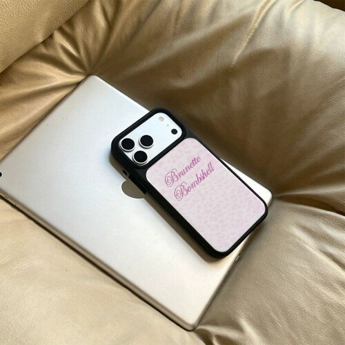 ins风豹纹英文黑边玻璃磁吸适用苹果小米iPhone17promax手机壳1613pro小米1415Pro华为mate80p90三星S25防摔