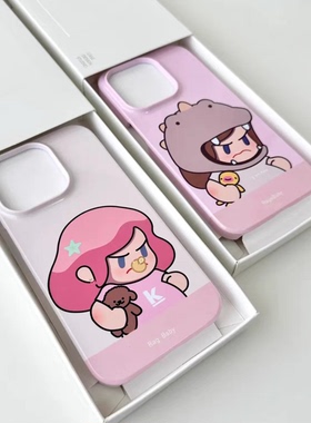 适用于苹果华为小米14粉色怒宝手机壳15原创13Magsafeiphone15promax菲林14可爱ragebaby不会撞壳15pro新款12