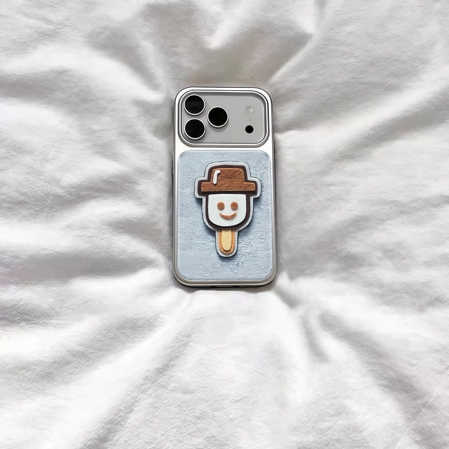 ins复古个性可爱雪糕电镀银磁吸适用苹果iPhone17promax手机壳1615pro小米1415Pro华为mate60p70三星S23防摔