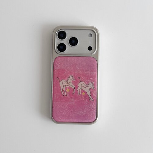 ins可爱复古油画小猫电镀银磁吸适用苹果iPhone17promax手机壳1615pro小米1415Pro华为mate60p70三星S23防摔