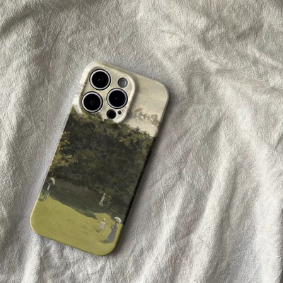 风景画适用iphone15pro苹果14手机壳华为mate50nova10高级感vivox90红米k60菲林软小米14荣耀100小众oppo一加