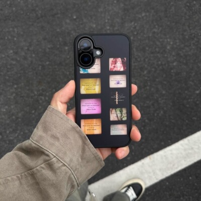 艺术文艺复古插画亚克力黑边磁吸适用苹果iPhone16promax手机壳1315pro小米14Pro华为mate60p70三星S23防摔