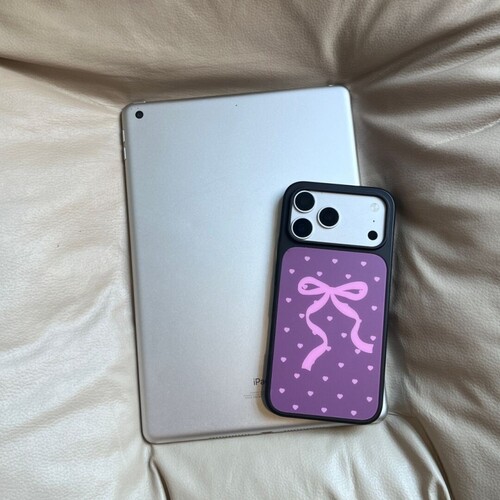 ins爱心蝴蝶结黑边玻璃磁吸适用苹果iPhone18promax手机壳1716pro小米1514Pro华为mate80p90荣耀vivooppo防摔