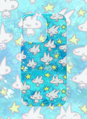 y2k绿色星星兔子手机壳适用iPhone16promax菲林苹果15小米14华为nova12女13可爱x8pro红米k60至尊P70vivox200