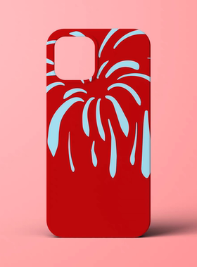 新年烟花手机壳适用iphone15苹果16promax油画13红色12行运11硬vivox90华为mate60红米p70三星s24u小米14荣耀