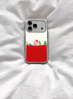 ins氛围感圣诞小赫拉电镀银磁吸适用苹果iPhone17promax手机壳1615pro小米1415Pro华为mate60p70三星S23防摔