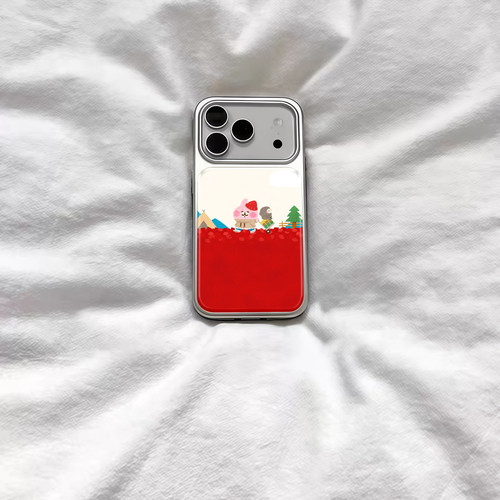 ins氛围感圣诞小赫拉电镀银磁吸适用苹果iPhone17promax手机壳1615pro小米1415Pro华为mate60p70三星S23防摔