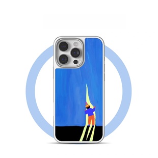 ins裂缝 光亚克力银黑边磁吸适用苹果iPhone16promax手机壳1312pro小米1415Pro华为mate60p70三星S23防摔