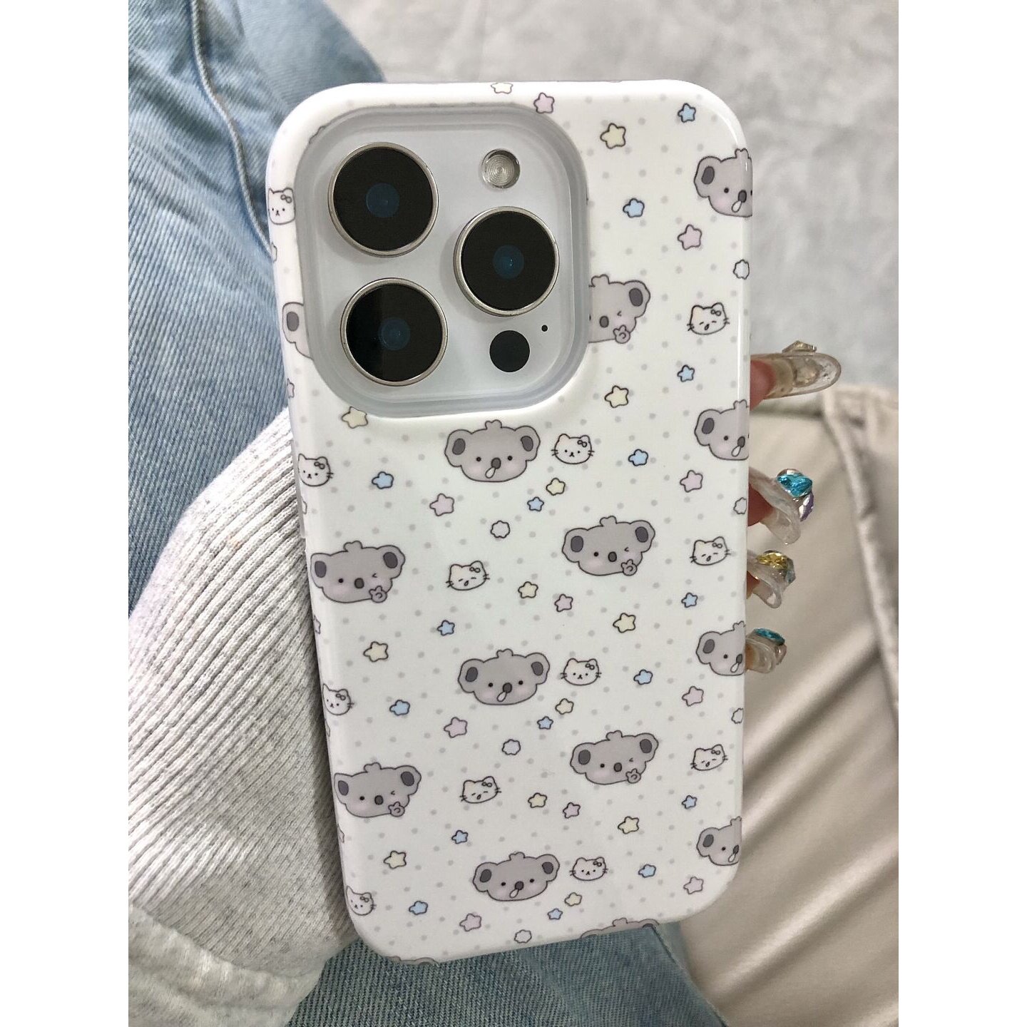 ins满屏考拉适用于iPhone16Promax13pro手机壳菲林创意13小众15plus硬软壳11高级感14苹果14pro二合一78xs