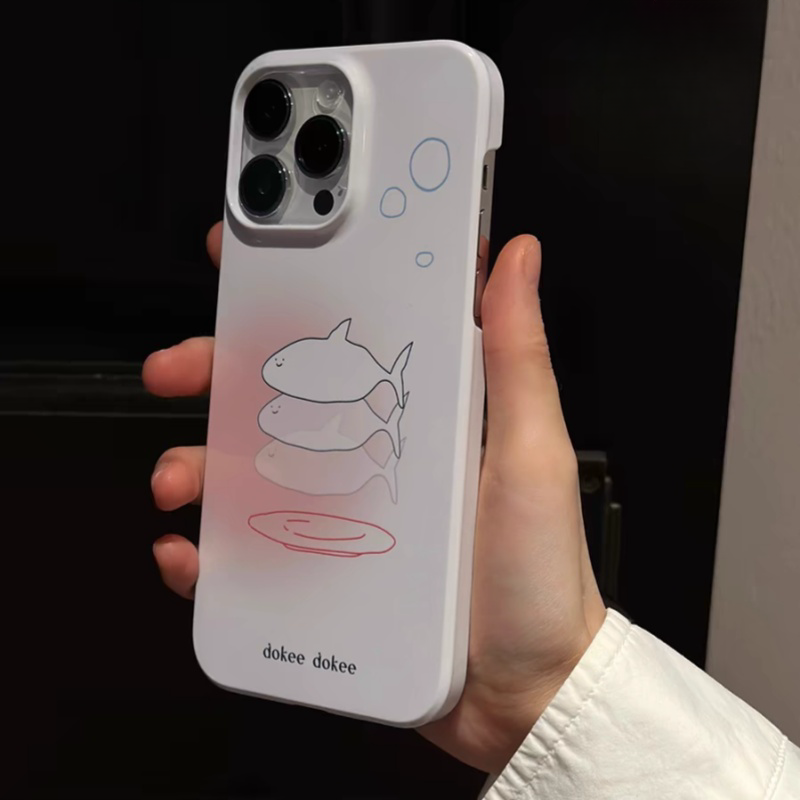 粉色鲨鱼适用于苹果15promax磨砂手机壳iphone13菲林11/12pro13mini/xsmax/xr/14promax华为Mate60原创二合一