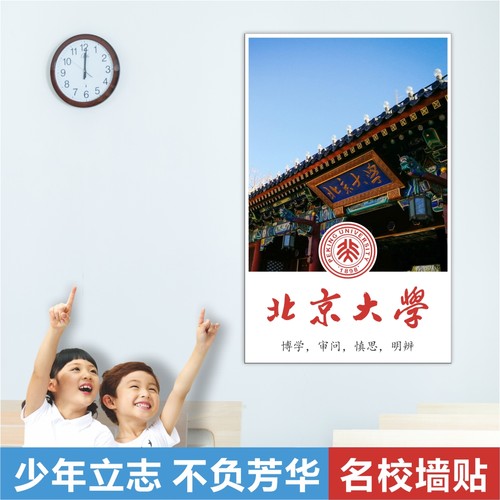 少年立志目标名校班级布置海报