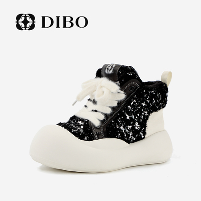 DIBO碲铂冬季加绒休闲鞋女