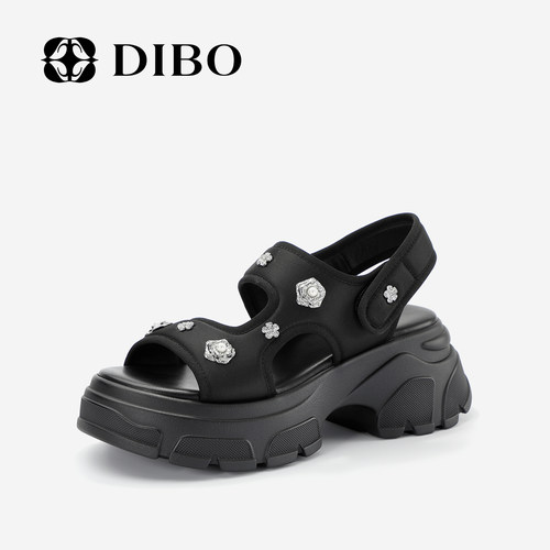 DIBO碲铂厚底休闲夏季凉鞋女
