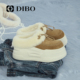 厚底加绒拖鞋 DIBO碲铂百搭羊羔毛包头拖鞋 新款 2025年冬季 女 女鞋