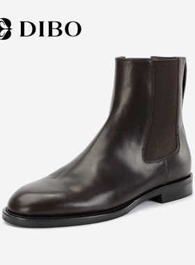 DIBO碲铂商场同款2025年秋季新款百搭时尚百搭切尔西靴短靴子女靴