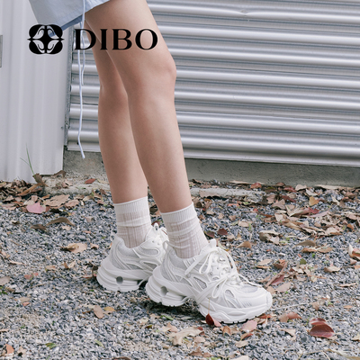 DIBO碲铂水钻网面增高老爹鞋