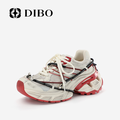 DIBO碲铂擦色做旧运动鞋