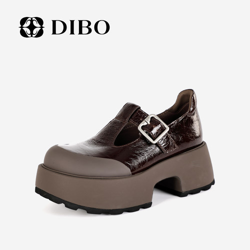 DIBO碲铂商场同款法式玛丽珍鞋女