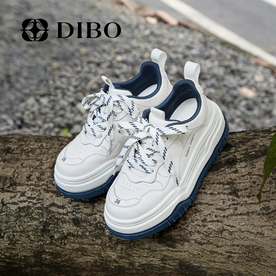 DIBO碲铂商场同款做旧厚底板鞋女