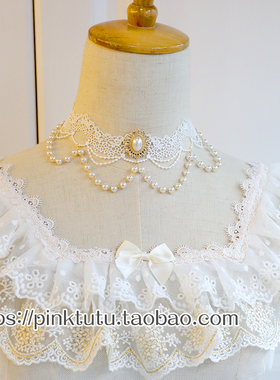 蕾丝花嫁欧式华丽款生成色珍珠