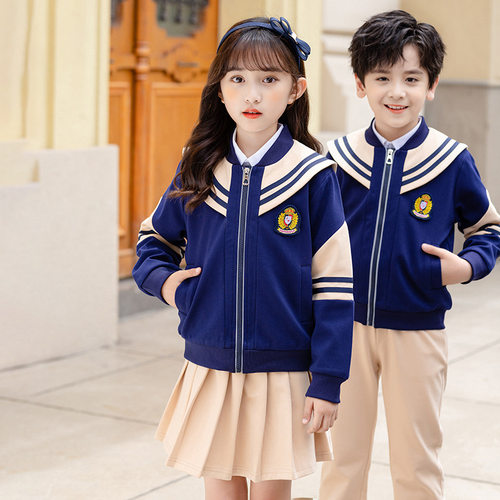 2022新款幼儿园春秋园服英伦风小学生校服男女童班服礼服学院套装