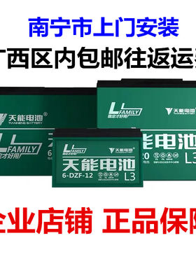 天能电动车电池电瓶三轮车