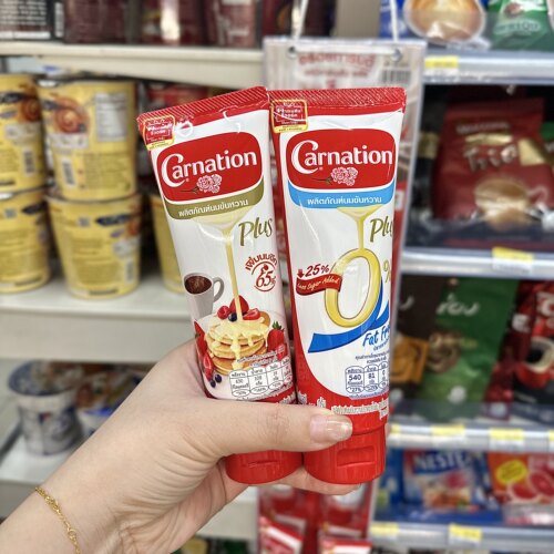 Carnation泰国7-11代购炼乳奶茶伴侣炼奶咖啡牛奶 蛋糕烘焙三花奶