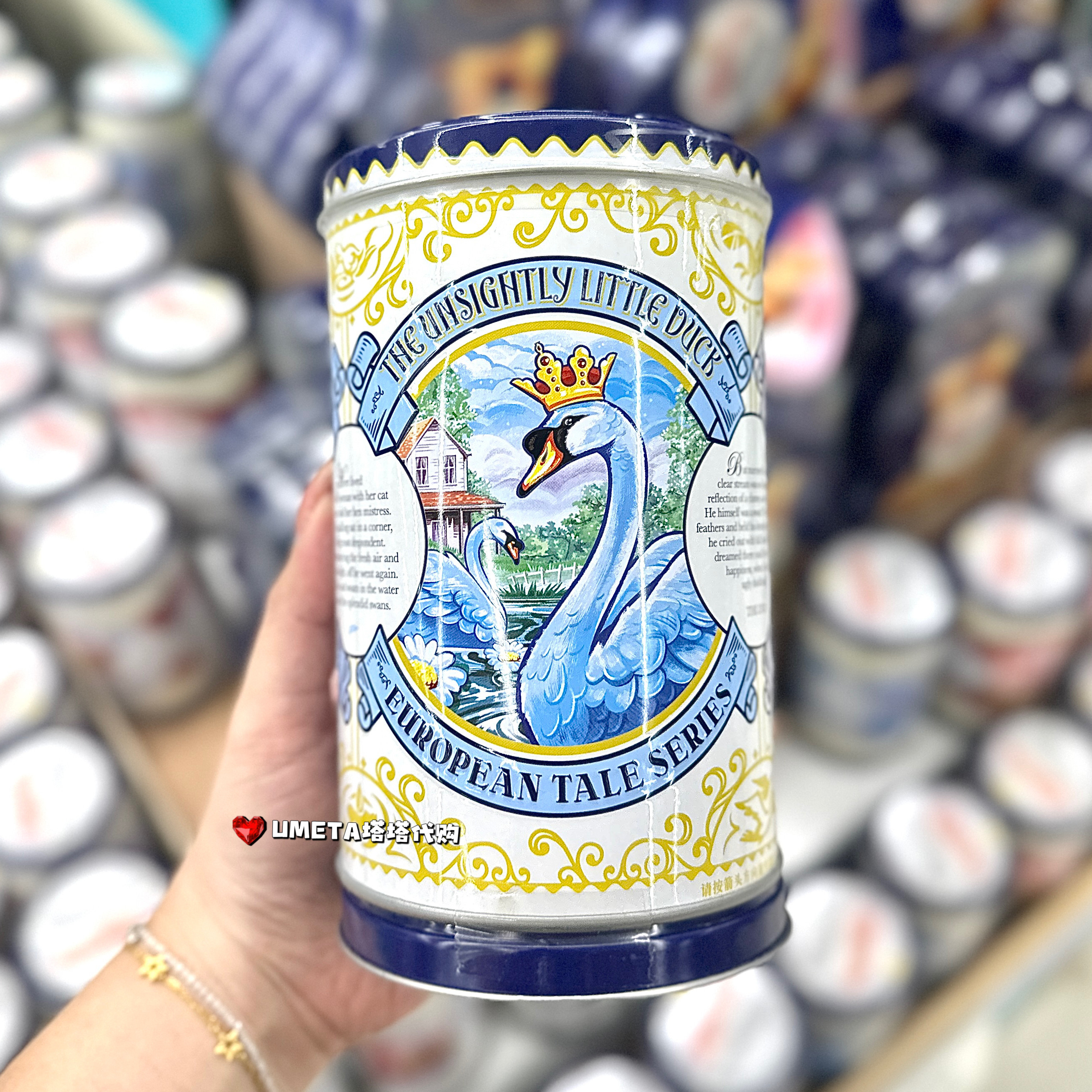 Danisa泰国代购丹麦皇冠音乐盒曲奇饼干童话曲奇伴手礼节日送礼