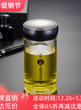 希诺单层玻璃杯加厚办公便携泡茶喝水杯子XN-6005/6006/6007/6008