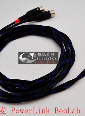B&O音箱线丹麦PowerLink BeoSystem BeoLab 3.5转双8芯8针音频线