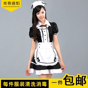 女仆装轻音cosplay女佣 餐厅女仆 动漫演出服黑白女仆装出租租赁