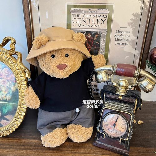 巴塞罗熊衣服Jellycat娃衣纯色背心T恤刺绣定制idol应援娃衣NICI