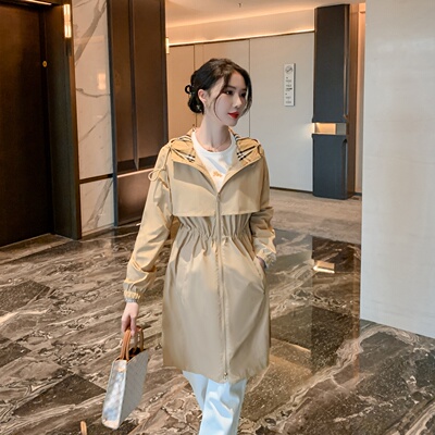 欧美大牌高级中长款风衣外套