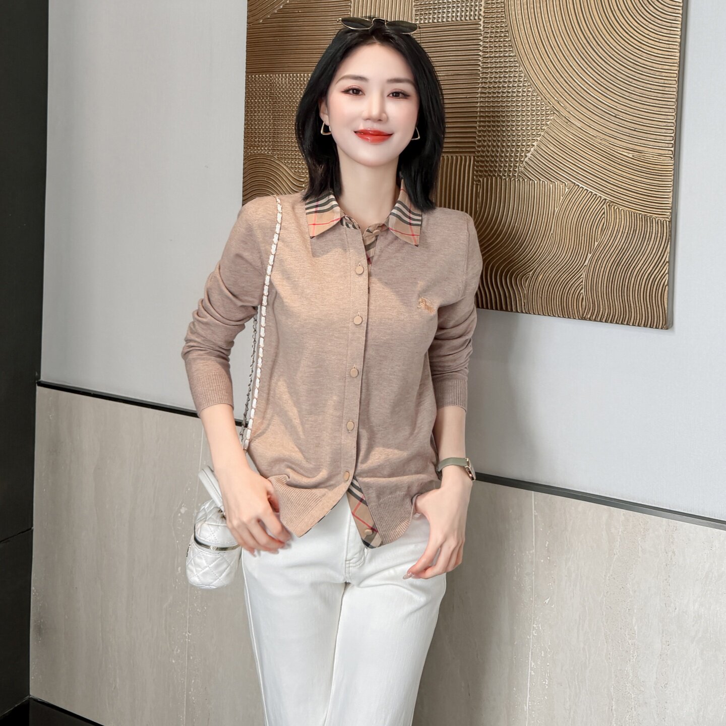 BIABETTY高端女秋冬羊毛开衫