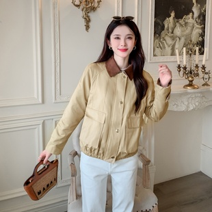 欧美大牌高端女短外套夹克秋冬新款BIABETTY英伦专柜正品