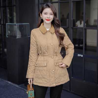 舒适中长款保暖显瘦旗下棉袄欧美