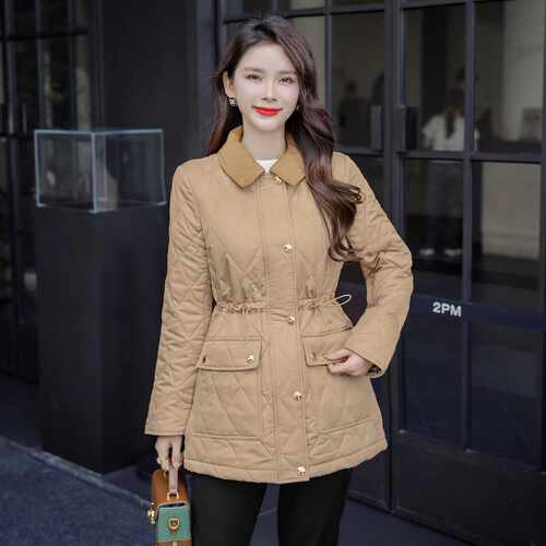 舒适中长款保暖显瘦旗下棉袄欧美