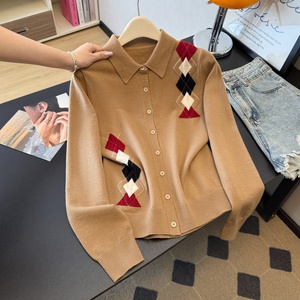 老钱风羊毛女装开衫外套高品质