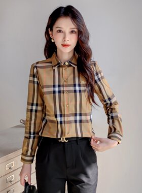 欧美专柜高品质格子衬衫